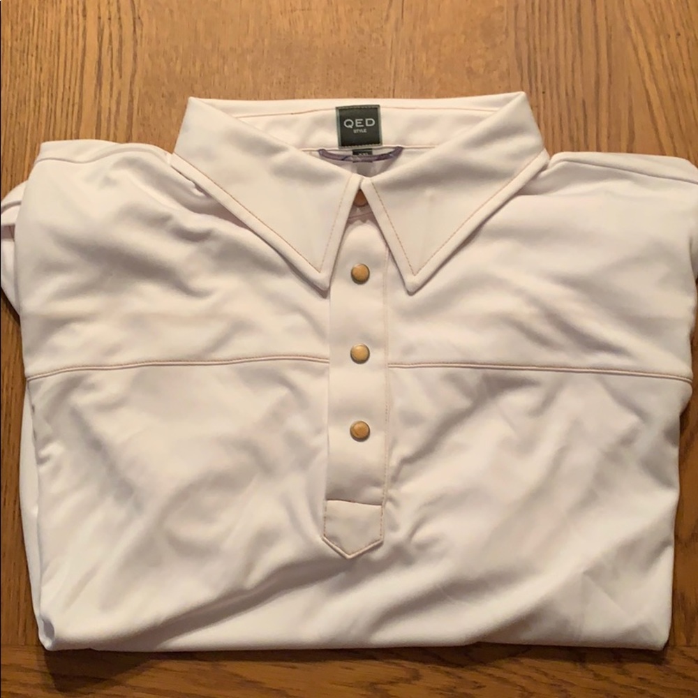 Men’s QED STYLE men’s XXL white golf polo.